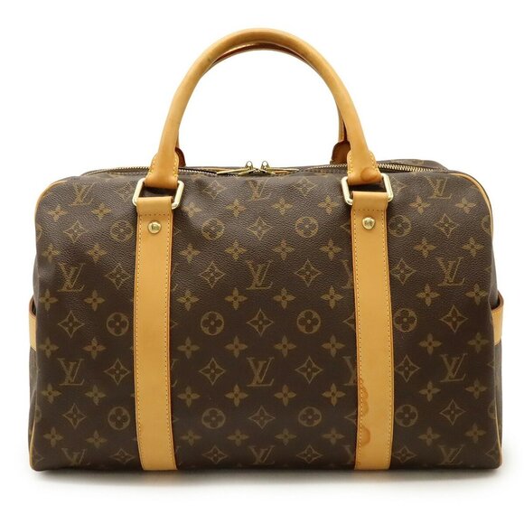 LOUIS VUITTON Authentic Brown Monogram Carryall Boston Bag - Picture 1 of 9
